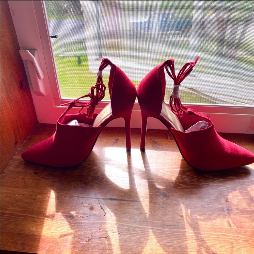 Red Shoedazzle Heels